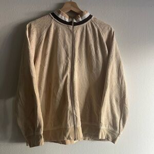 Women's Cream Bomber Jacket